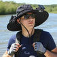 Solar Usb Fan Hat with Dual | in-use moment