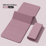 Back view of the foldable yoga mat showing the underside