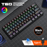 T60 Black Blue Switch Wired
