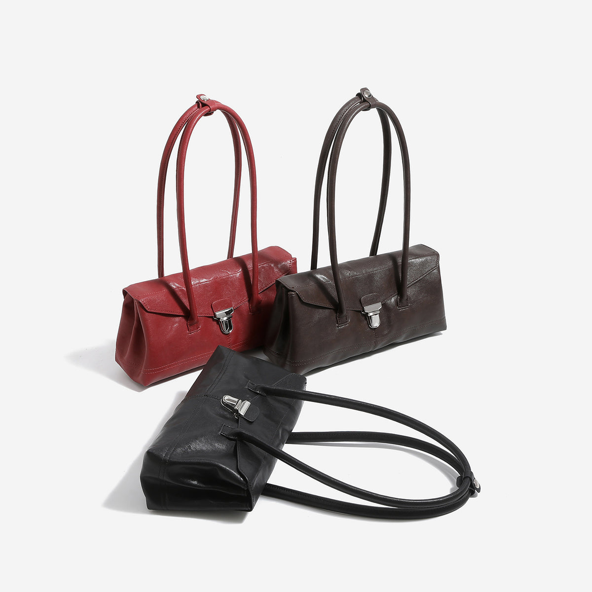 Fashionable Vintage Boston Bag with Large Capacity