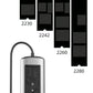 USB-C dock shown with four M.2 SSD sizes 2230 2242 2260 and 2280 for the internal slot