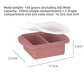 Flexible platinum silicone ice cube tray shown stacked in a freezer for chilled drinks