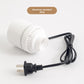 White electric vacuum pump with black cord and flat-pin American plug, US plug 110V option