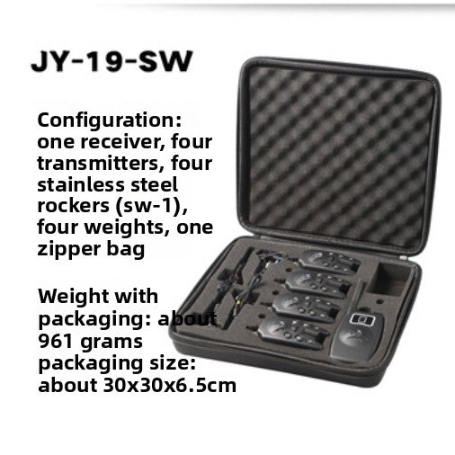 JY-19X-SW set with receiver, four alarms, swingers and weights