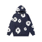 Cotton Wreath Print Pullover Hoodie