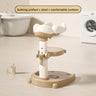Klassischer beiger Latte-Hocker Anti-Rutsch-Pad