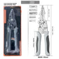 Wire stripper on its blister card with English markings, a stainless steel and PP tool