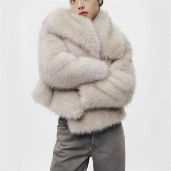 Womens Faux Fur Winter Jacket