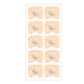 External nasal dilator clip positioned on the nose with the magnetic patches in place