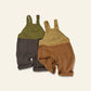Children's Cotton Suspenders Overalls | close up material texture