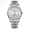 Silver Case White Dial Steel Strap