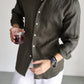 Italian Style Pure Linen Long Sleeve Shirt | outdoor setting application