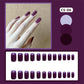 CS01-40 Wearing Nail Art Finished Nail Pieces Long Frosted Nail Pieces | close detail finishing touch