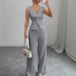Sleeveless Vest HighWaisted Pants Set