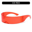 C8 Red Frame Red Lens