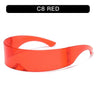C8 Red Frame Red Lens