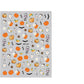 Vinyl Halloween nail stickers featuring bats, spiders and cobweb motifs