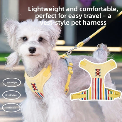 Adjustable Breathable Dog Harness Leash Set