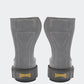 Leather palm pad of a gym hand grip shown against a white background