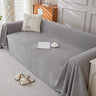chenille herringbone-light gray / 180x340 cm | 70.9x133.9 in