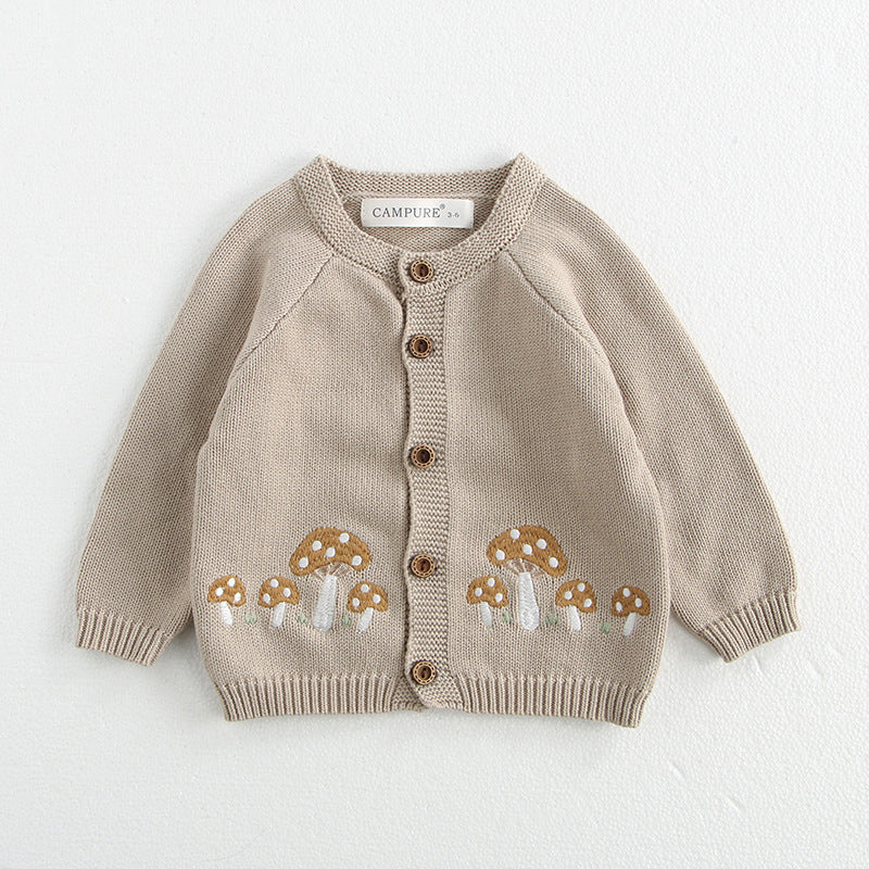 Baby Cotton Romper Detachable Hood | soft focus lifestyle hero