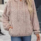 Plush jacquard hoodie styled over a tee in a casual everyday outfit