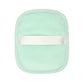 Reusable makeup remover pad shown flat with the plush face up on a plain background