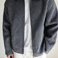 Wool Blend Corduroy Lapel Jacket | detail close on finish