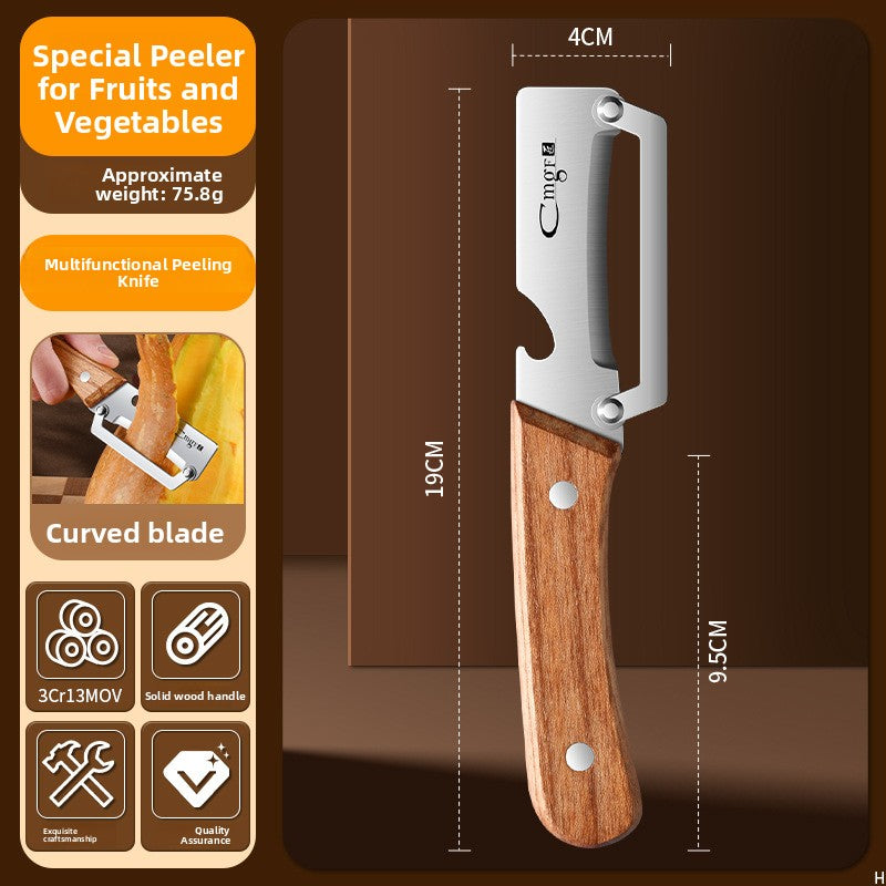 All steel peeler variant showing the one piece metal handle