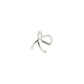 Steel non pierced ear cuff worn high on the ear cartilage rim