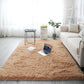 Edge profile of the soft shaggy polyester rug showing the raised long pile