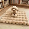 Khaki Bubble Velvet / Non-Slip 40x60cm