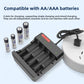 Smart turn light battery charger four-slot USB charger