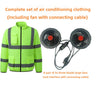 Fluorescent Green AC Vest 2282 5V Fan / L | US 40 / EU 50