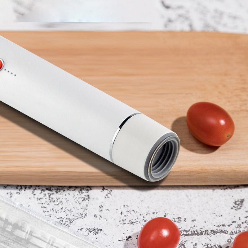 Close view of the suction base of the handheld vacuum sealer