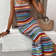 Bohemian Striped Tank Dress