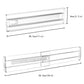 Transparent spring drawer divider mounted between the walls of an open storage drawer