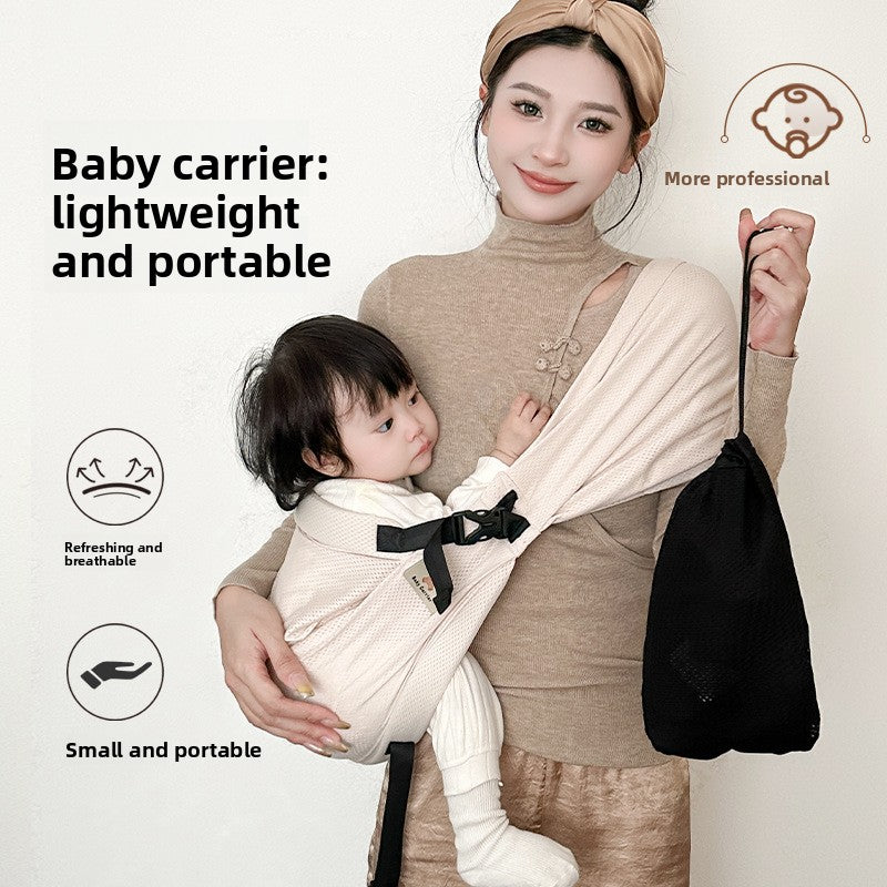 Adjustable Baby Carrier with Storage Pocket | lifestyle in use scene
