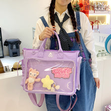 Sweet Clear Window Nylon Shoulder Bag