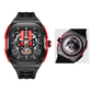 Quartz wristwatch shown with strap color options overview