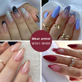 Fashion Press-On Nails, 24 Wearable Designs
