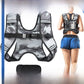 Weighted vest worn during a bodyweight training session