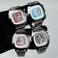 Retro Dual Display Quartz Watch | angled lifestyle styling shot