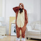 Flannel Cartoon One-Piece Animal Pajamas