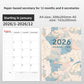 Millennium Blue 2026 cover monthly planner notebook in A5