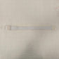 Single white elastic quick release tourniquet band with a white snap buckle laid flat