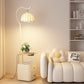 Vintage Style Floor Lamp with Side Table