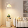 3-Color Light / FS-539 Floor Lamp Wave Shade White / US