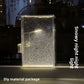 Christmas DIY LED light kit parts and clear acrylic case ready for assembly