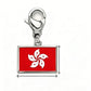 Stainless Steel National Flag Pendant Bracelet